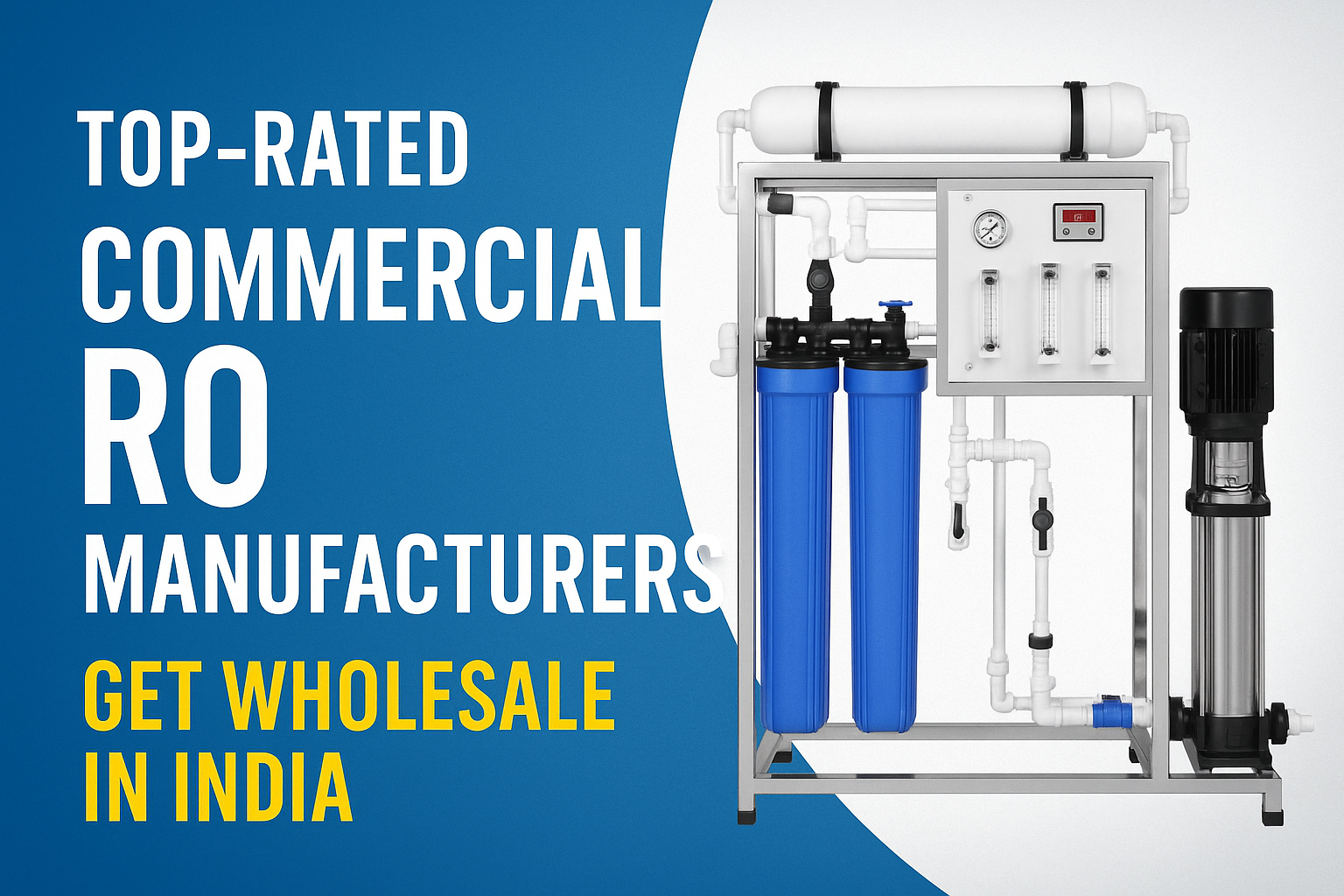 Top-Rated Commercial RO Manufacturers | Get Wholesale Prices in India