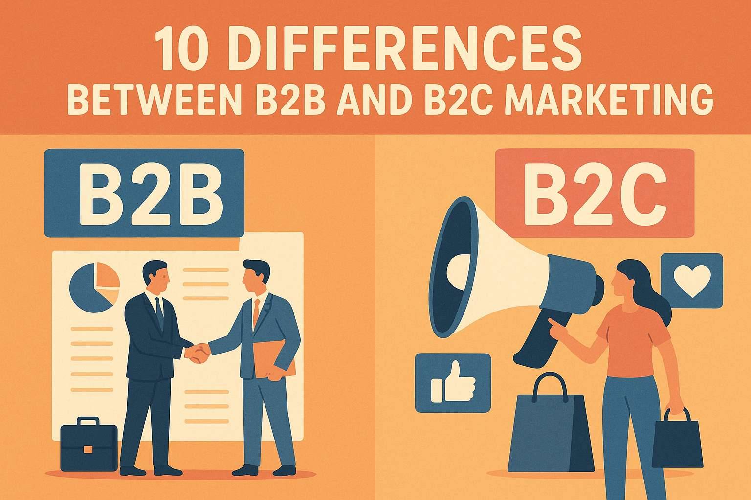10 difference between B2B and B2C marketing