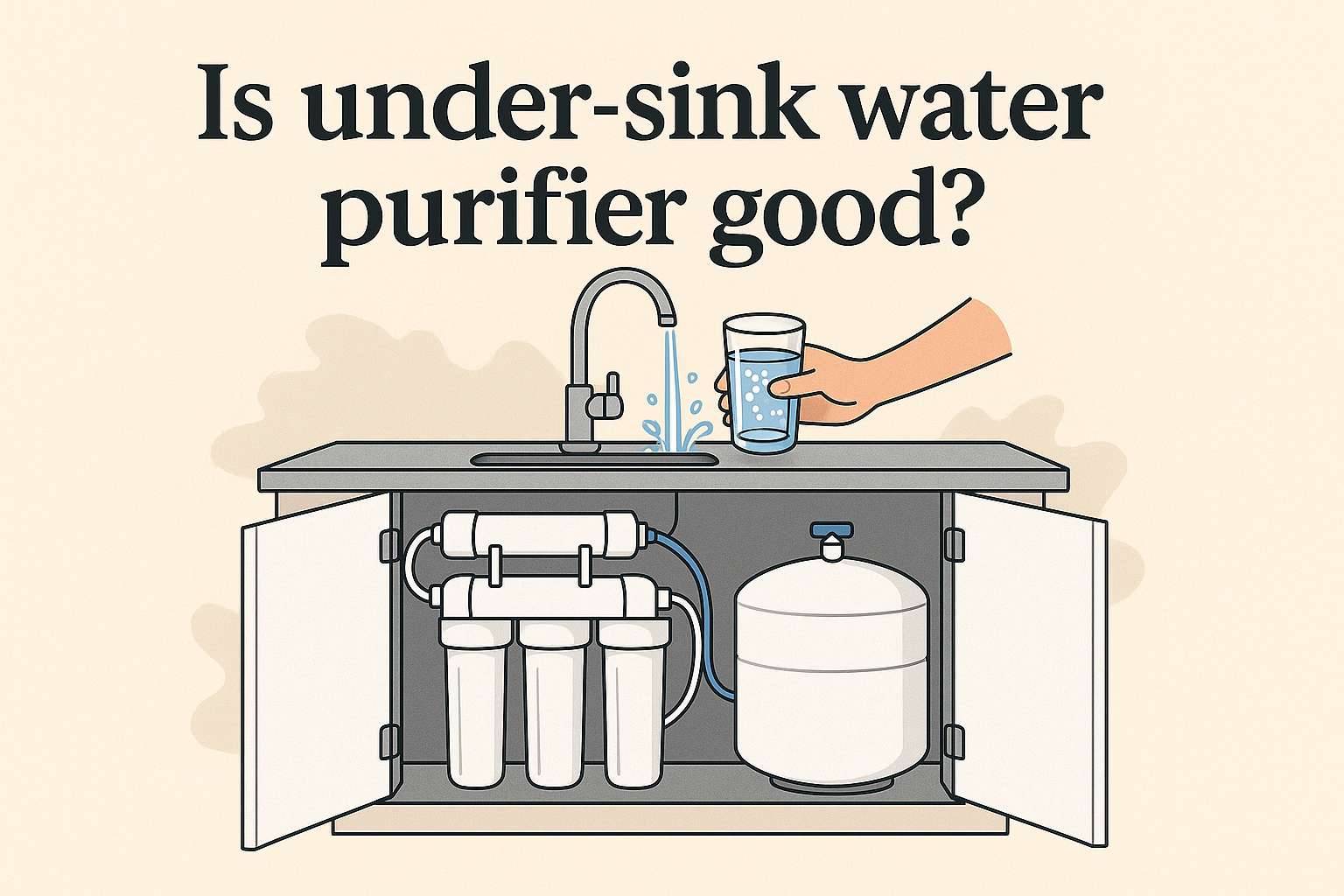 RO water purifier technician at work