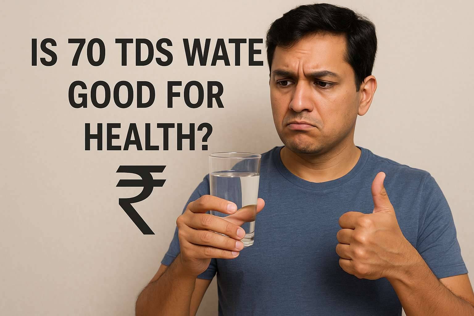 Is 70 TDS water good for health?