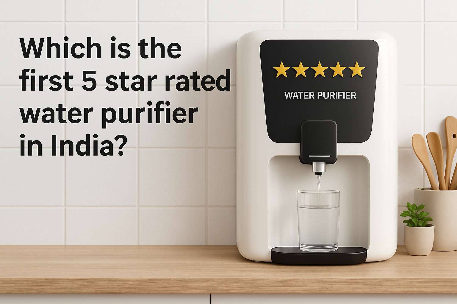 Which is the first 5 star rated water purifier in India?