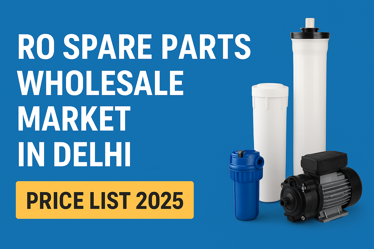 RO Spare Parts Wholesale Market in Delhi | Price List 2025