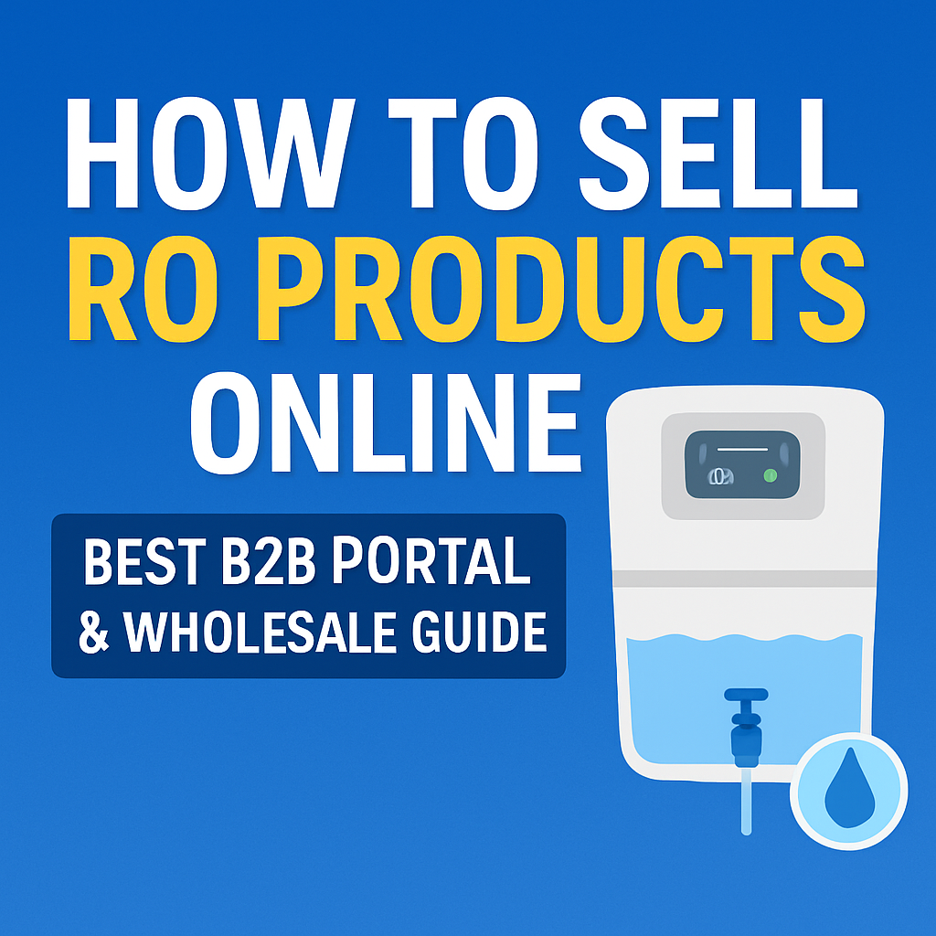 How to Sell RO Products Online in India | Best B2B Portal & Wholesale Guide